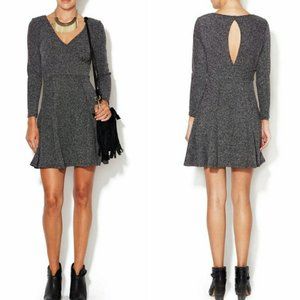 Free People Tweed Fit & Flare Heartstopper Dress